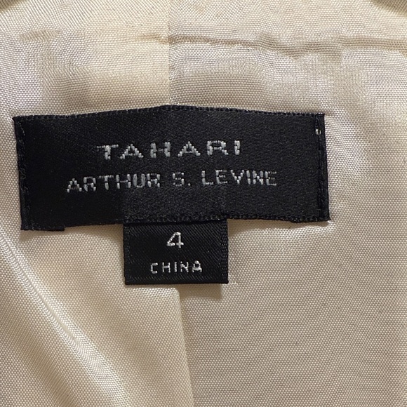 Tahari ASL Metallic Jacquard Dress and Jacket Set by Arthur S. Levine Size 4 - Picture 2 of 13